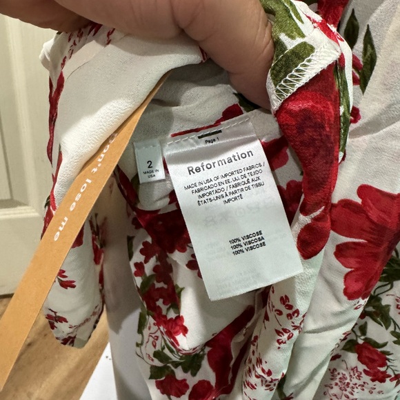 NEW Reformation Nikita Georgette Dress - Picture 7 of 7